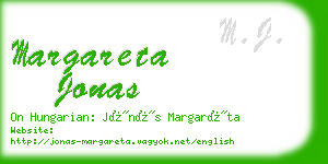 margareta jonas business card